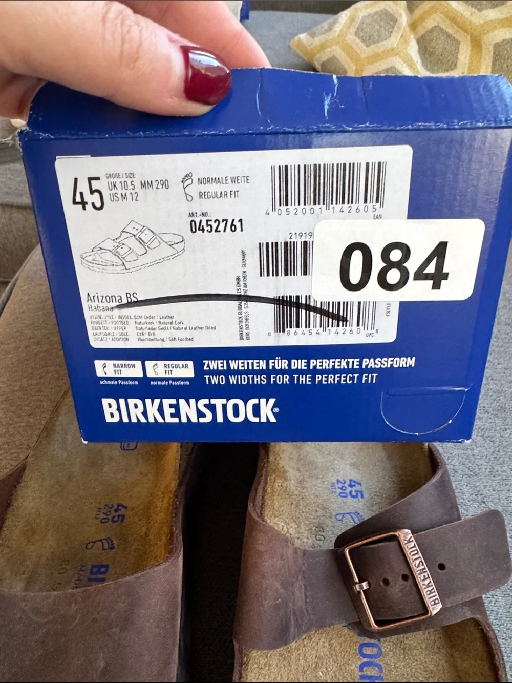 Birkenstock Brown Leather Double-Buckle Sandals